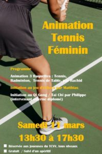 Lire la suite à propos de l’article Retour sur l’animation tennis féminin